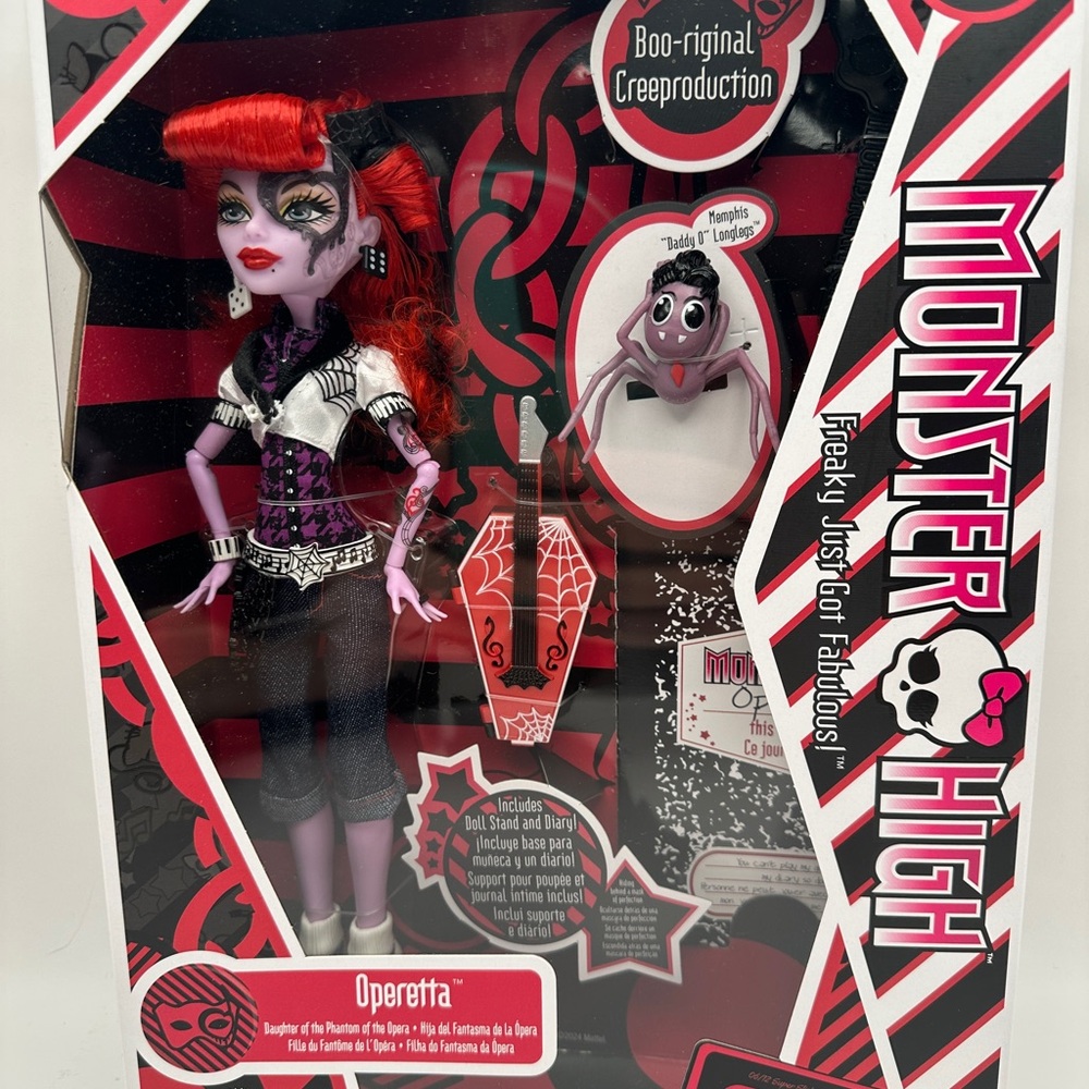 Monster High Operetta Doll with Red and Black Design